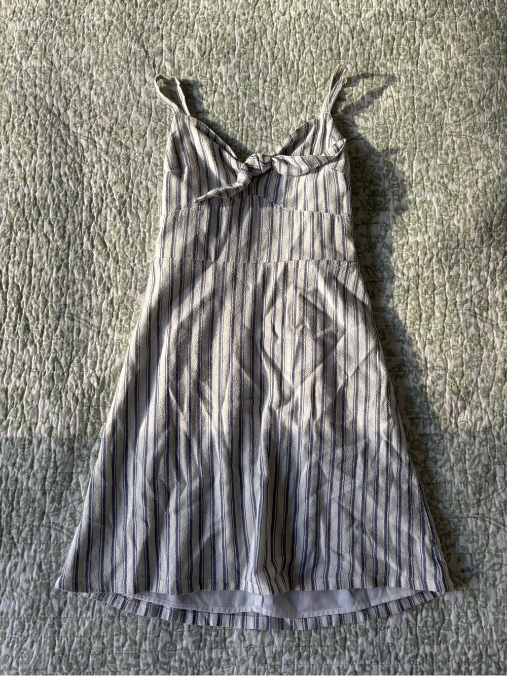 Hollister White & Blue Striped Dress